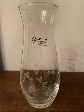 Vintage Cameo Crystal Vase